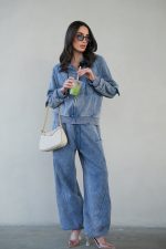 ⁦חליפת דמוי ג׳ינס בלון⁩ – תמונה ⁦7⁩