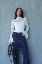 ⁦בגד גוף תחרה פעמון⁩ – תמונה ⁦7⁩