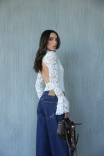 ⁦בגד גוף תחרה פעמון⁩ – תמונה ⁦5⁩