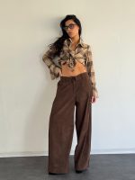 מכנס קורדרוי קיפול