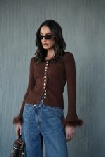 ⁦חולצה שילוב פרווה⁩ – תמונה ⁦7⁩