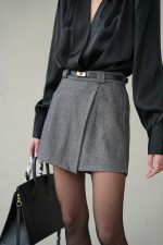 ⁦חצאית מעטפה סריג⁩ – תמונה ⁦2⁩