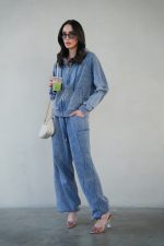 ⁦חליפת דמוי ג׳ינס בלון⁩ – תמונה ⁦2⁩