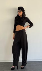 ⁦מכנס בלון מחויט⁩ – תמונה ⁦2⁩