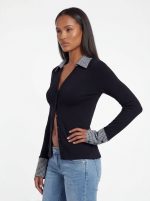 ⁦חולצה שילוב משבצות⁩ – תמונה ⁦2⁩