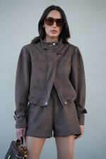 חליפת שורט זמש