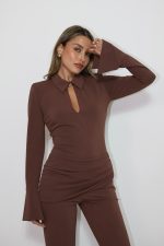 ⁦אוברול צווארון כיווץ⁩ – תמונה ⁦2⁩