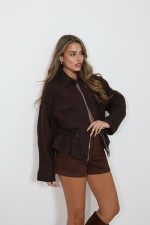 ⁦ג׳קט צווארון עור⁩ – תמונה ⁦2⁩