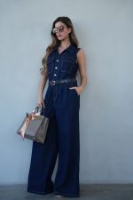 ⁦אוברול ג׳ינס ארוך⁩ – תמונה ⁦2⁩