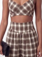 ⁦חליפת טופ משבצות⁩ – תמונה ⁦8⁩