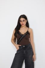 ⁦בגד גוף שילוב תחרה⁩ – תמונה ⁦4⁩