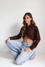 ⁦מכופתרת קרופ עגול⁩ – תמונה ⁦4⁩