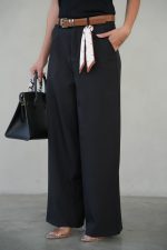 ⁦מכנס אלגנט חגורה⁩ – תמונה ⁦3⁩