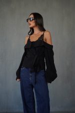 ⁦מכופתרת ריטה שילוב תחרה⁩ – תמונה ⁦3⁩