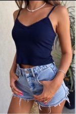 ⁦גופיה שילוב תחרה⁩ – תמונה ⁦3⁩