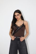 ⁦בגד גוף שילוב תחרה⁩ – תמונה ⁦8⁩