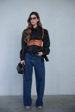 ⁦מכופתרת שילוב חגורת עור⁩ – תמונה ⁦10⁩