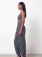 ⁦חליפת טופ משבצות⁩ – תמונה ⁦10⁩