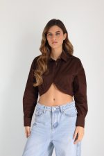 ⁦מכופתרת קרופ עגול⁩ – תמונה ⁦3⁩