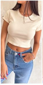 ⁦חולצת בטן בייסיק⁩ – תמונה ⁦7⁩