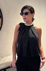 ⁦חולצת שיפון קולר⁩ – תמונה ⁦3⁩