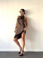 ⁦שמלת סטן תחרה⁩ – תמונה ⁦2⁩