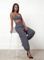 ⁦חליפת טופ משבצות⁩ – תמונה ⁦11⁩