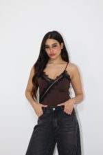 ⁦בגד גוף שילוב תחרה⁩ – תמונה ⁦9⁩