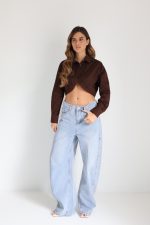 ⁦מכופתרת קרופ עגול⁩ – תמונה ⁦2⁩