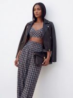 ⁦חליפת טופ משבצות⁩ – תמונה ⁦4⁩