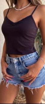 גופיה שילוב תחרה