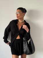 ⁦חליפה שורט מכופתרת⁩ – תמונה ⁦3⁩