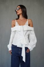 ⁦מכופתרת ריטה שילוב תחרה⁩ – תמונה ⁦2⁩