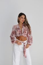 ⁦חולצת מעטפה קשירה⁩ – תמונה ⁦6⁩