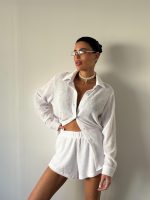 ⁦חליפה שורט מכופתרת⁩ – תמונה ⁦2⁩