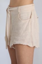 ⁦חליפת שורט פשתן⁩ – תמונה ⁦6⁩