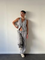 ⁦חליפת וסט משבצות⁩ – תמונה ⁦6⁩