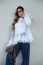 ⁦מכופתרת תחרה מלמלה⁩ – תמונה ⁦3⁩