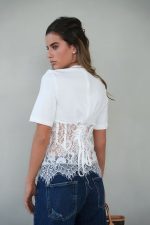 ⁦חולצה מחוך תחרה⁩ – תמונה ⁦2⁩