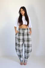 ⁦מכנס משבצות בלון⁩ – תמונה ⁦7⁩