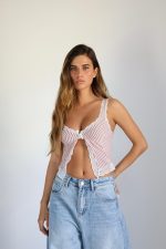 ⁦טופ פסים תחרה⁩ – תמונה ⁦4⁩