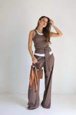 ⁦חליפת גופיה כפולה קשירה⁩ – תמונה ⁦5⁩