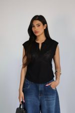 ⁦גופיה צווארון רוכסן⁩ – תמונה ⁦3⁩