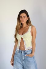 ⁦טופ פסים תחרה⁩ – תמונה ⁦2⁩