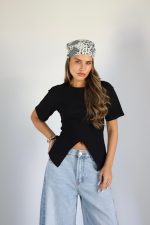 ⁦חולצה שילוב רוכסן⁩ – תמונה ⁦2⁩