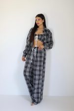 ⁦חליפת 3 חלקים משבצות⁩ – תמונה ⁦10⁩