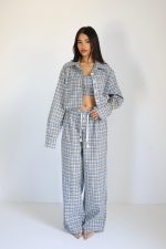 ⁦חליפת 3 חלקים משבצות⁩ – תמונה ⁦3⁩