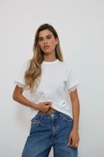 ⁦חולצה שרוול תחרה⁩ – תמונה ⁦2⁩