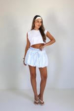 ⁦חצאית בלון שילוב משבצות⁩ – תמונה ⁦14⁩