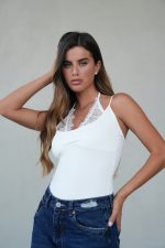 ⁦בגד גוף משולשים תחרה⁩ – תמונה ⁦5⁩
